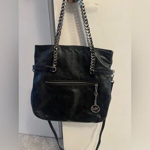 Michael Kors black leather purse